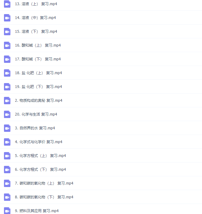 乐乐课堂初三(九年级)化学网课辅导教学视频全册插图