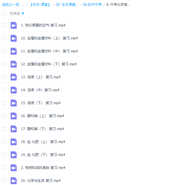 乐乐课堂初三(九年级)化学网课辅导教学视频全册插图1