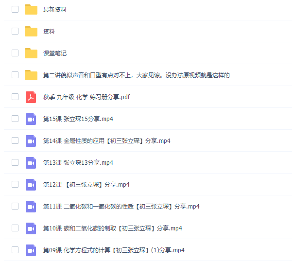 高途张立琛初三化学2021届秋季班课程插图 高途张立琛初三化学2021届秋季班课程插图