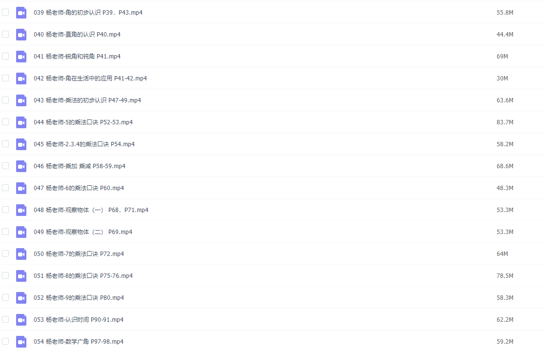 人教版小学二年级数学上册网课同步辅导讲课视频课程全集插图 人教版小学二年级数学上册网课同步辅导讲课视频课程全集插图