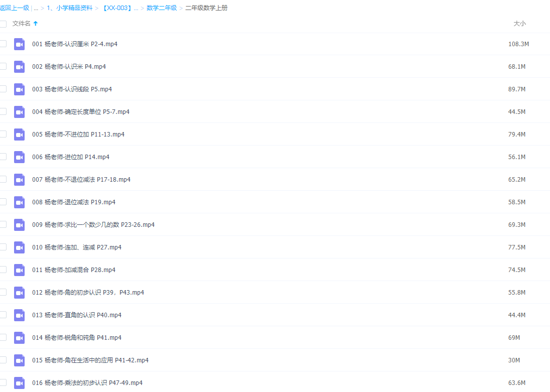 人教版小学二年级数学上册网课同步辅导讲课视频课程全集插图2 人教版小学二年级数学上册网课同步辅导讲课视频课程全集插图2