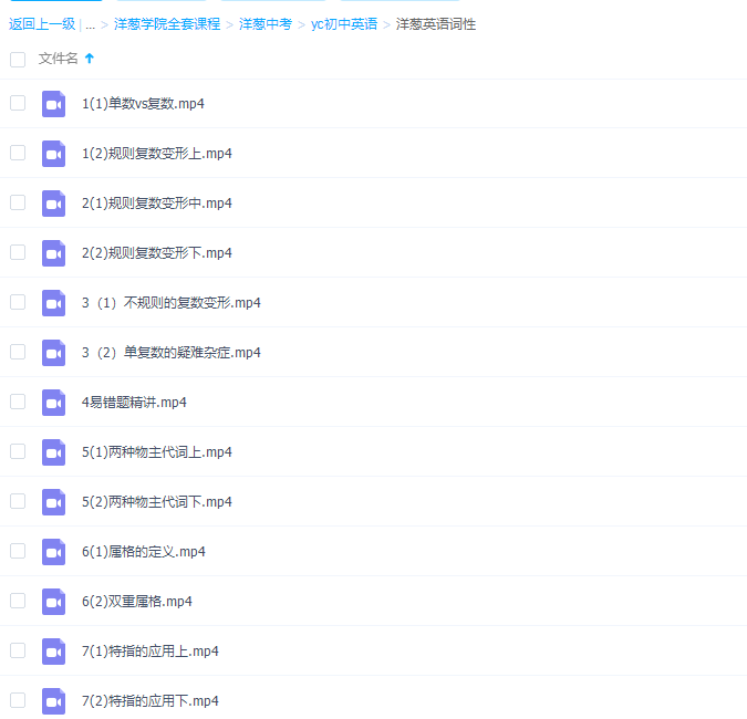 洋葱学院洋葱初中英语时态+词性课程视频插图 洋葱学院洋葱初中英语时态+词性课程视频插图