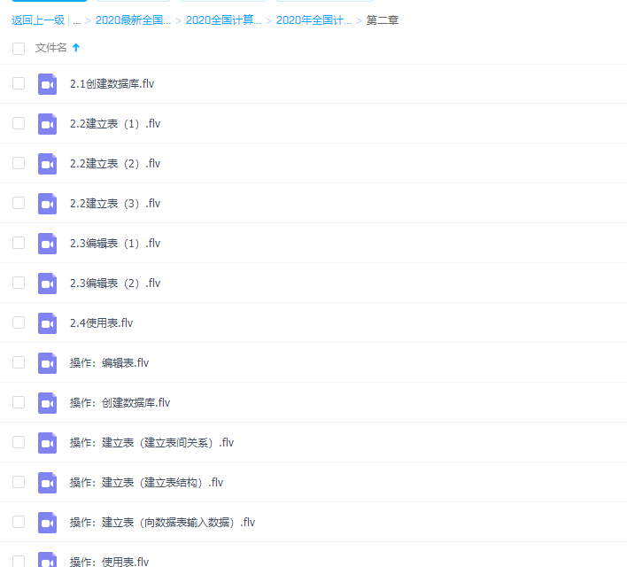 2020年全国计算机等级考试二级Access数据库程序设计网课插图 2020年全国计算机等级考试二级Access数据库程序设计网课插图