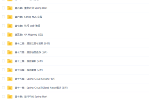 极客时间玩转spring全家桶丁雪丰视频课程
