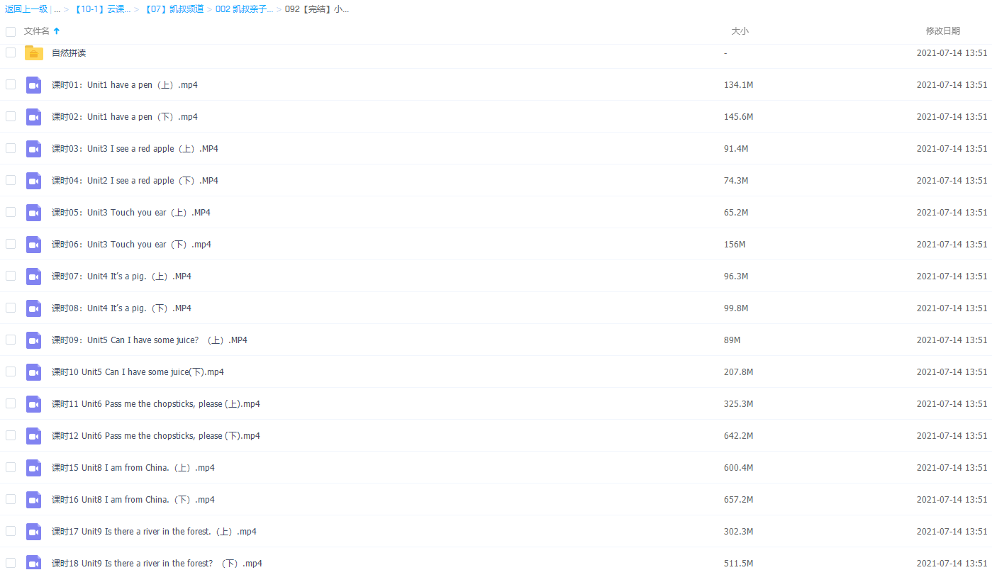 凯叔系列《小学单词,读得准,记得牢》视频资料全集插图