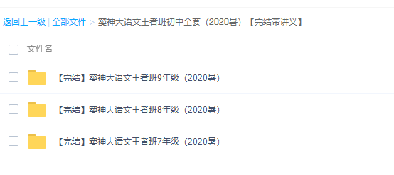 窦神大语文王者班初中全套（2020暑）【完结带讲义】课程视频插图