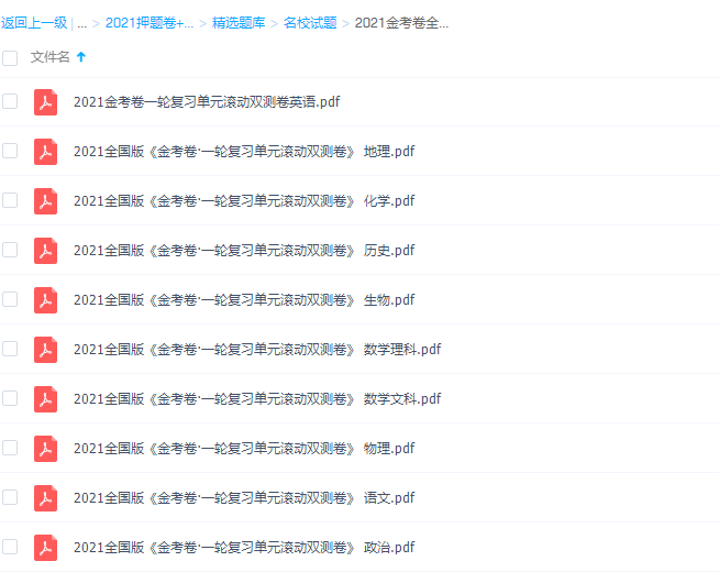 2021全国版《金考卷·一轮复习单元滚动双测卷》插图 2021全国版《金考卷·一轮复习单元滚动双测卷》插图