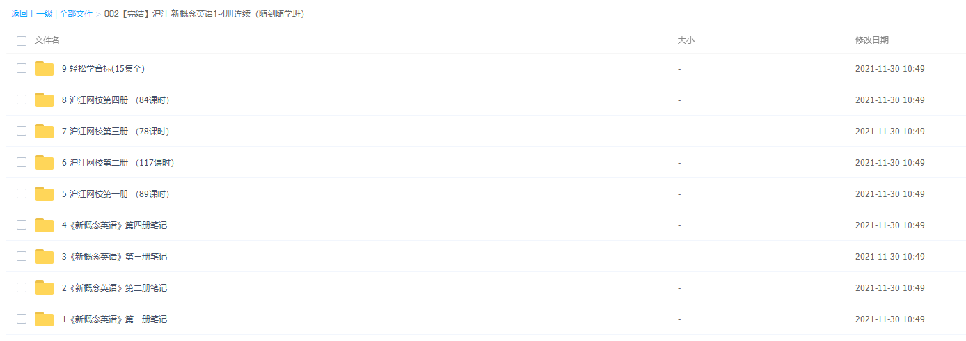 沪江-新概念英语1-4完整版插图