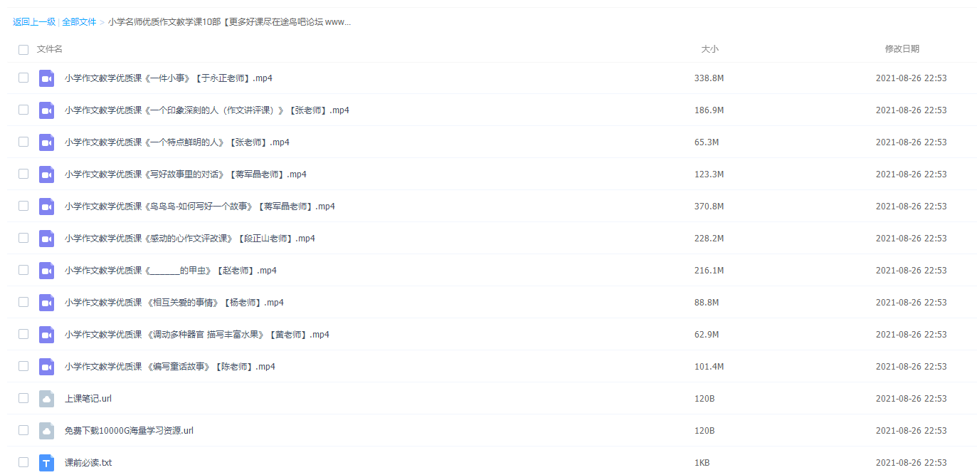 小学语文名师优质作文教学课10部完结插图 小学语文名师优质作文教学课10部完结插图