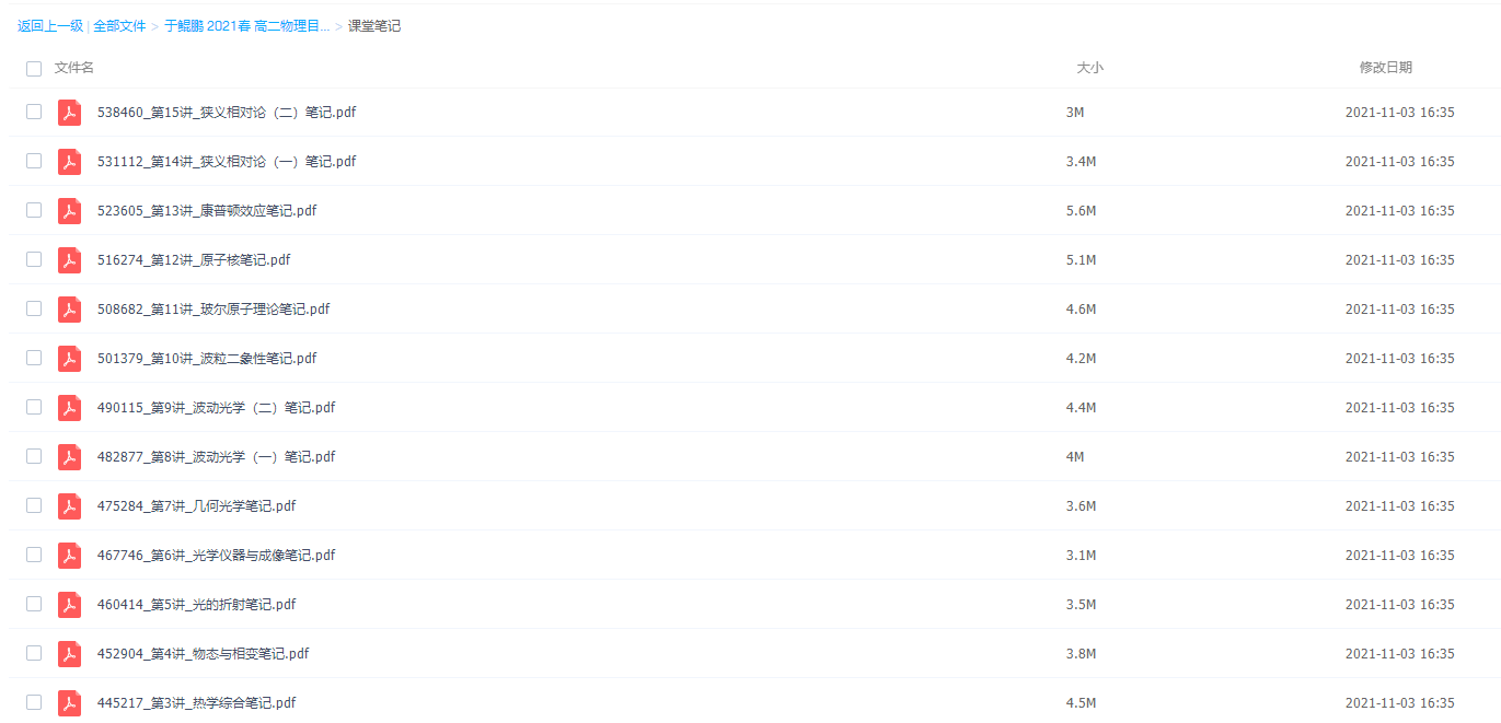 学而思于鲲鹏2021春高二物理目标强基计划寒假班完结插图1 学而思于鲲鹏2021春高二物理目标强基计划寒假班完结插图1