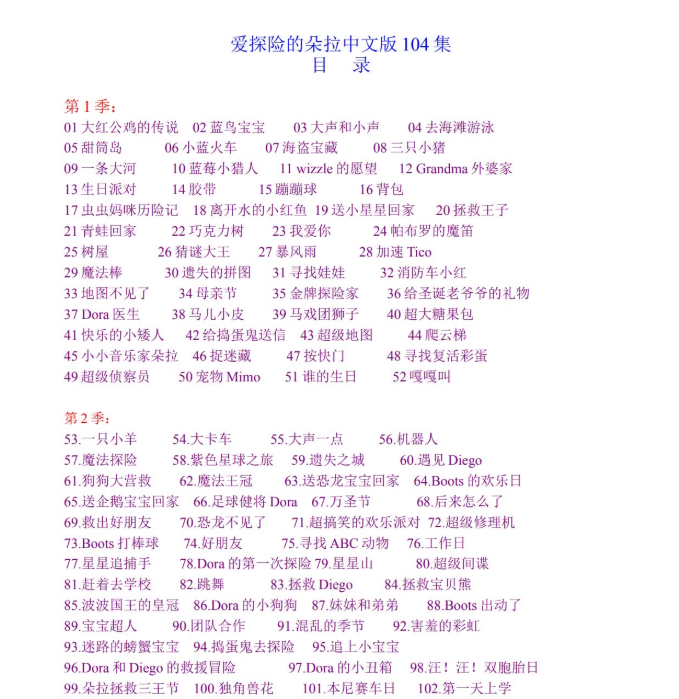 爱探险的朵拉中文版全集（104集）插图