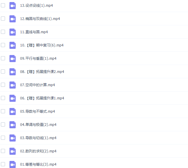 高中数学作业帮张华高三数学2021年秋季尖端班课程插图2