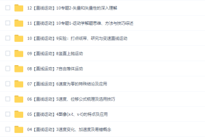 高中物理腾讯课堂坤哥物理高一物理必修一+必修二全套课程