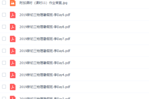 初中物理美提课堂李永乐初三物理暑假班课程