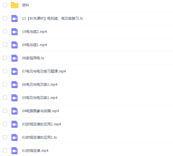 初中物理美提课堂李永乐初三物理暑假班课程插图1