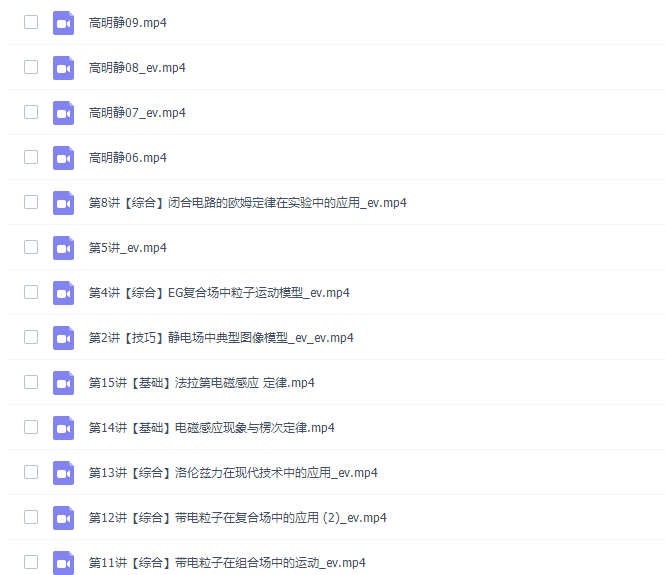 高中物理高途课堂高明静高二物理2021年秋季A+班课完结插图