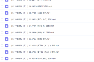 乐乐课堂小学语文国学中唐诗坛（下）16讲