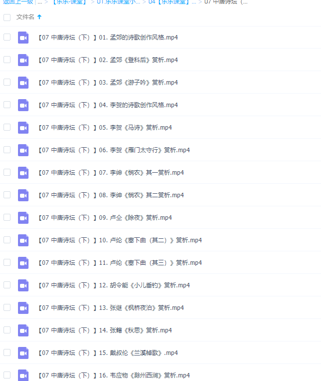 乐乐课堂小学语文国学中唐诗坛(下)16讲插图 乐乐课堂小学语文国学中唐诗坛(下)16讲插图