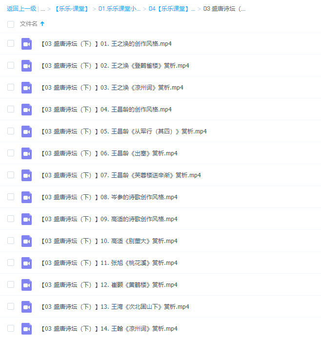 乐乐课堂小学语文国学盛唐诗坛(下)14讲插图 乐乐课堂小学语文国学盛唐诗坛(下)14讲插图