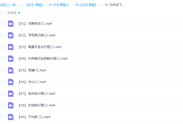 乐乐课堂小学数学四年级下册(II)视频课程插图 乐乐课堂小学数学四年级下册(II)视频课程插图