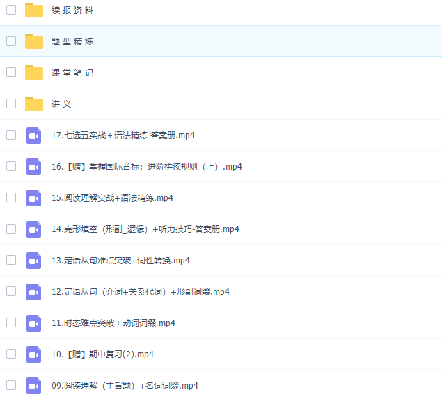 作业帮文旭刚高一英语2021年秋季尖端班视频课程插图