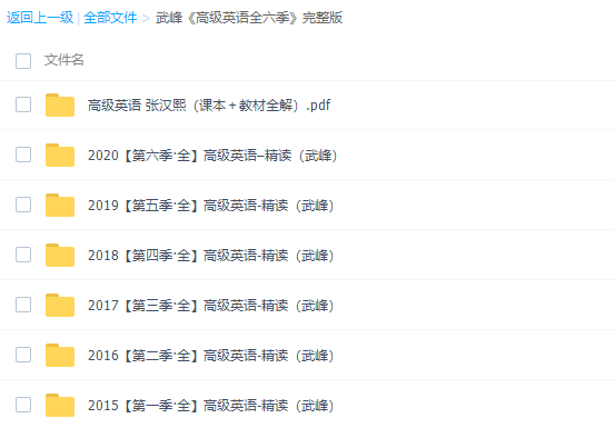 武峰高级英语1-6季完结插图