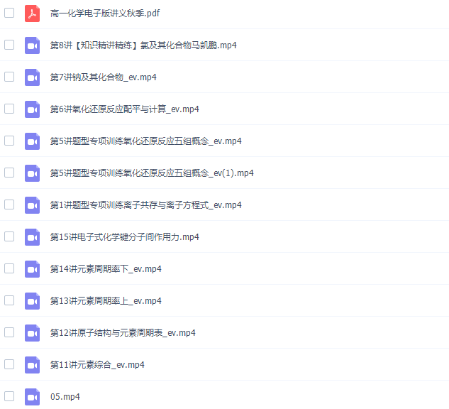 高途课堂马凯鹏2021秋季高一化学秋季系统班秋季班更新15讲插图 高途课堂马凯鹏2021秋季高一化学秋季系统班秋季班更新15讲插图