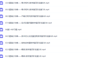 2021乐学在线高考数学王嘉庆第五阶段视频课程完结