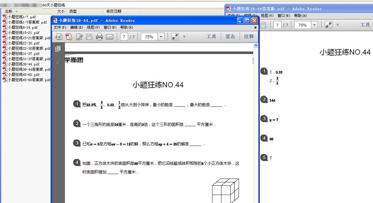 小升初60天小题狂练插图