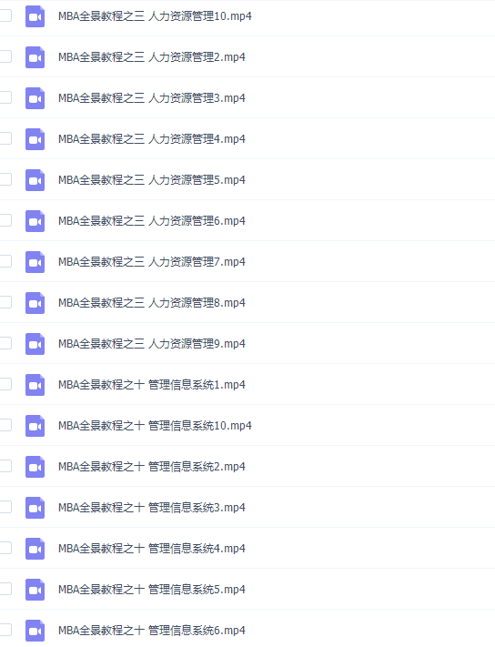 MBA全景教程全集（十套讲座）插图1