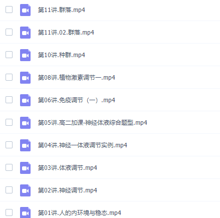 有道精品陈旭晨高二生物2021年秋季班完结插图1 有道精品陈旭晨高二生物2021年秋季班完结插图1