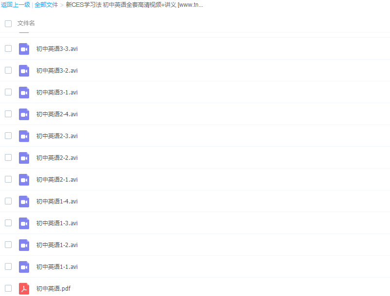 初中英语新CES学习法全套高清视频插图 初中英语新CES学习法全套高清视频插图
