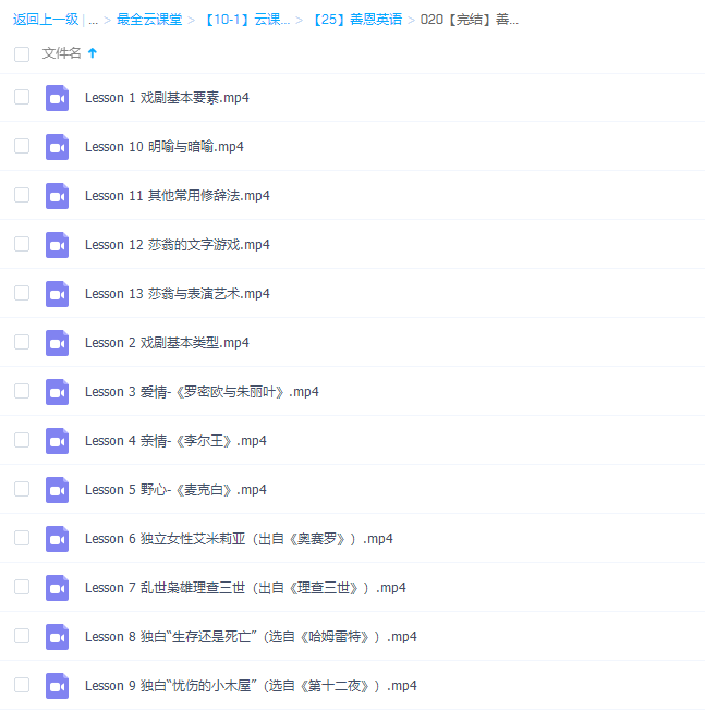 善恩英语《莎士比亚戏剧欣赏》课程插图