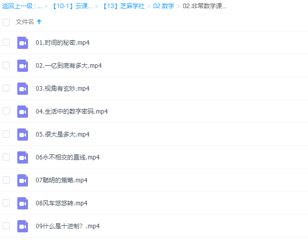 芝麻学社非常数学课10集插图 芝麻学社非常数学课10集插图