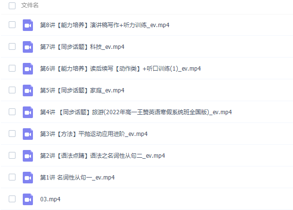 高途课堂高中英语王赞2022寒假高一英语寒假系统班8讲完结插图 高途课堂高中英语王赞2022寒假高一英语寒假系统班8讲完结插图