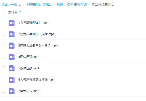 有道精品课程初二物理姜牧寒假抢跑班高清视频课插图