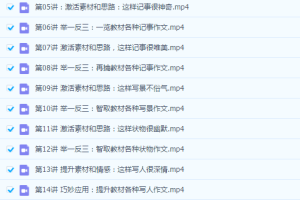 2020春暑曾曦老师小学语文作文独创方法基础班视频课程