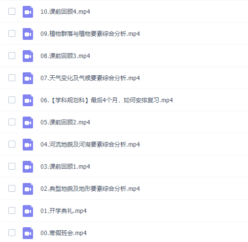 2022届崔亚飞高考地理二轮复习寒春联报寒假班完结插图1