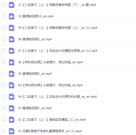 乐学在线张鹏2022届高考生物二轮复习S班寒春联报寒假班视频课程完结插图2