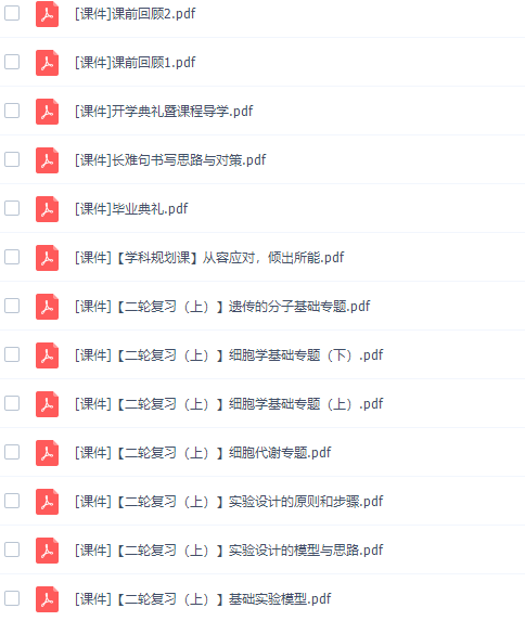 乐学在线张鹏2022届高考生物二轮复习S班寒春联报寒假班视频课程完结插图