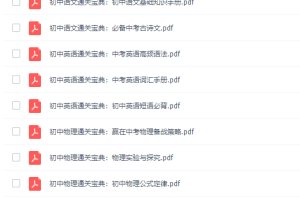 初中中考各科通关宝典初中中考通关技巧知识点速记