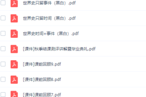 猿辅导唐浩高三历史2021年秋季A+班课程完结