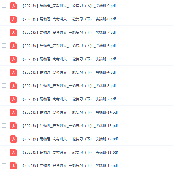 作业帮彭娟娟高三物理2021秋季尖端班课程完结插图