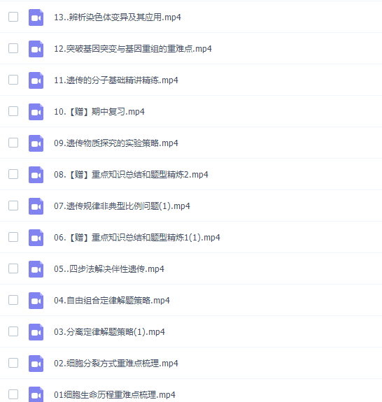 作业帮段瑞莹高三生物2021年秋季尖端班课程插图3 作业帮段瑞莹高三生物2021年秋季尖端班课程插图3