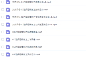 刘杰2022届高考物理目标班二轮复习联报寒假班视频课程完结