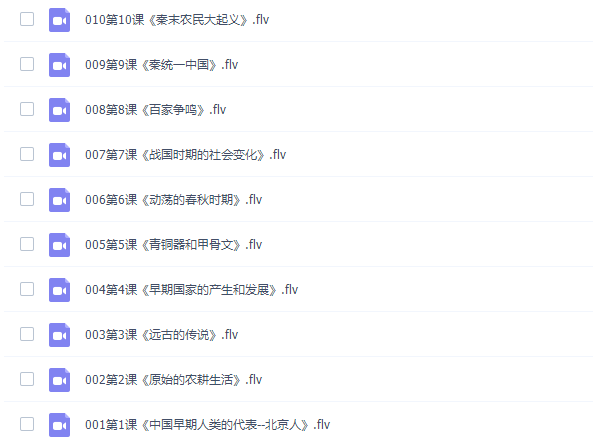 初中七年级历史上册课本张胜利同步网课教学视频（新人教部编版）插图1