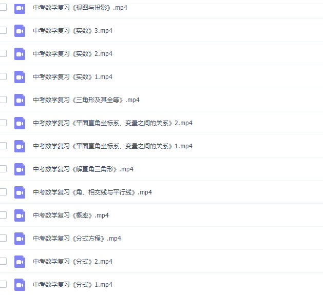 2019索罗学院中考数学复习全套视频(全套知识点)插图 2019索罗学院中考数学复习全套视频(全套知识点)插图