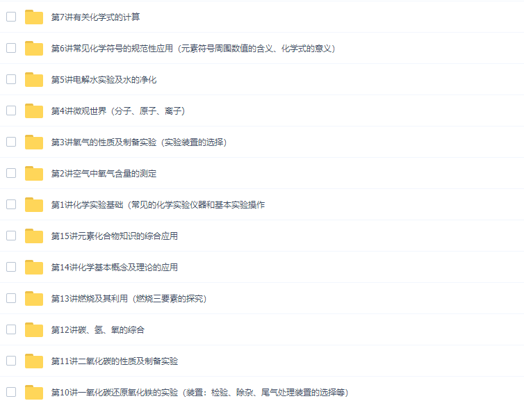 学而思陈谭飞秋季初三化学满分冲刺班（化学基本概念知识）插图