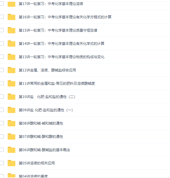 陈谭飞初三下学期化学寒假课内突破班课程（包含2015中考复习）插图1