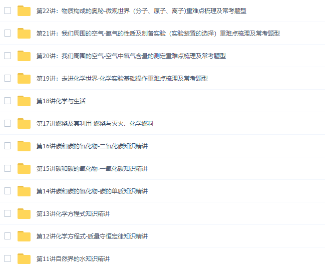 学而思陈谭飞初三化学年卡尖子班（一轮二轮复习全国人教版）插图3